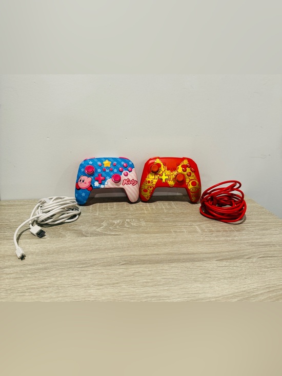 Other - Lot of 2 PowerA Enhanced Wireless Controllers Nintendo Switch - Kirby & Mario